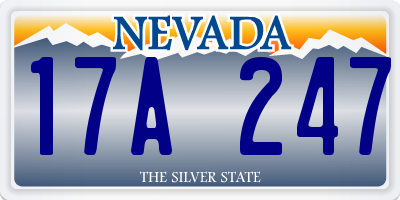NV license plate 17A247