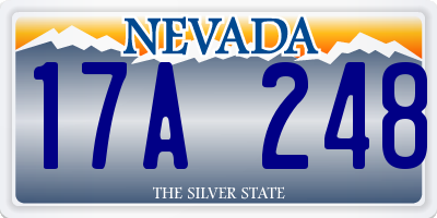 NV license plate 17A248