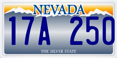 NV license plate 17A250