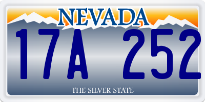 NV license plate 17A252