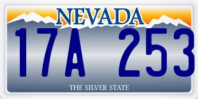 NV license plate 17A253
