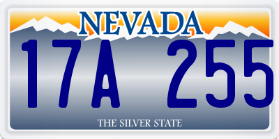 NV license plate 17A255