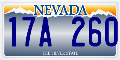 NV license plate 17A260