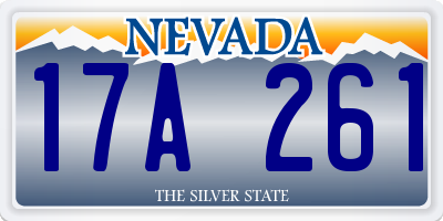 NV license plate 17A261