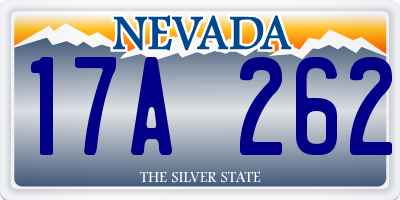 NV license plate 17A262