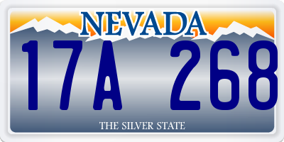 NV license plate 17A268