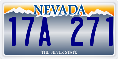NV license plate 17A271