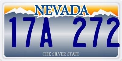 NV license plate 17A272