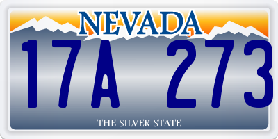 NV license plate 17A273