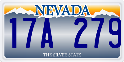 NV license plate 17A279