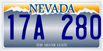 NV license plate 17A280
