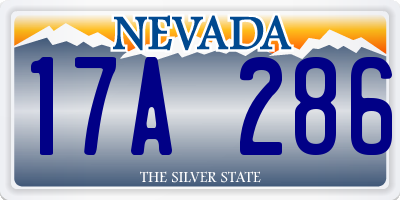 NV license plate 17A286