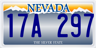NV license plate 17A297