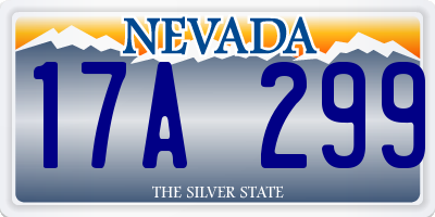 NV license plate 17A299