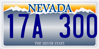 NV license plate 17A300
