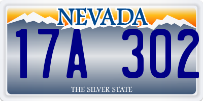 NV license plate 17A302