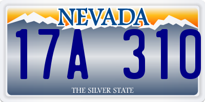 NV license plate 17A310