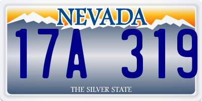 NV license plate 17A319