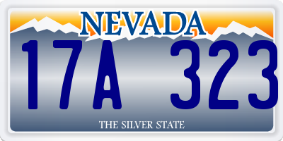 NV license plate 17A323