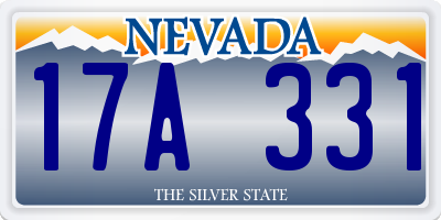 NV license plate 17A331