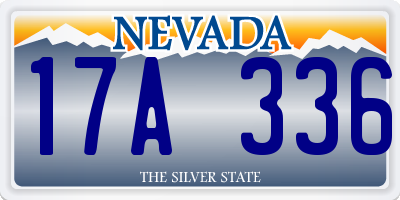NV license plate 17A336