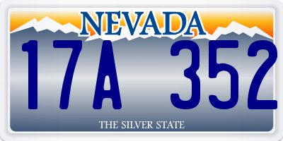 NV license plate 17A352