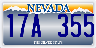 NV license plate 17A355