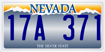 NV license plate 17A371
