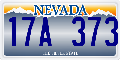 NV license plate 17A373