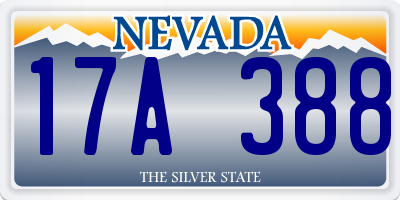 NV license plate 17A388