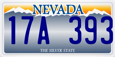 NV license plate 17A393