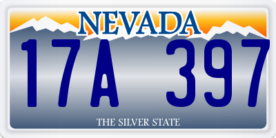 NV license plate 17A397