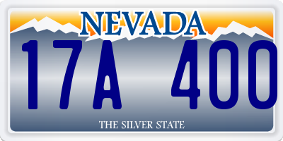 NV license plate 17A400
