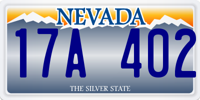 NV license plate 17A402