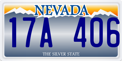 NV license plate 17A406