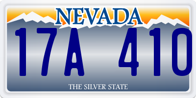 NV license plate 17A410