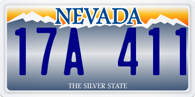 NV license plate 17A411