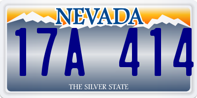 NV license plate 17A414