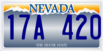 NV license plate 17A420