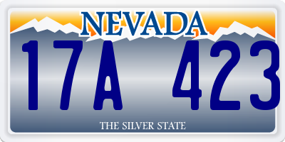 NV license plate 17A423