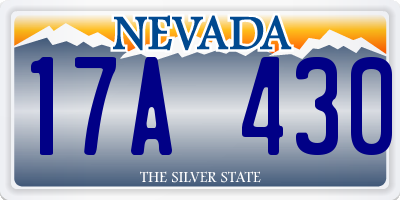 NV license plate 17A430