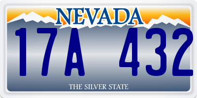 NV license plate 17A432