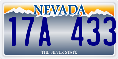 NV license plate 17A433