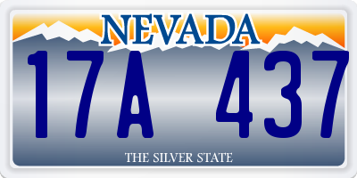 NV license plate 17A437