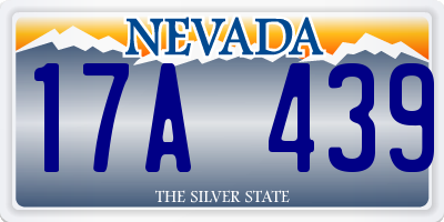 NV license plate 17A439
