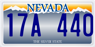 NV license plate 17A440