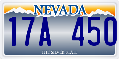 NV license plate 17A450