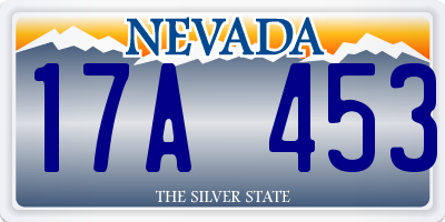 NV license plate 17A453