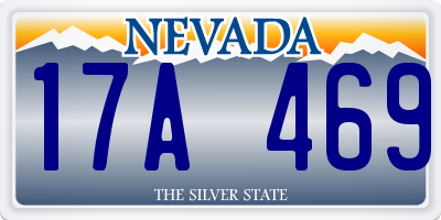 NV license plate 17A469