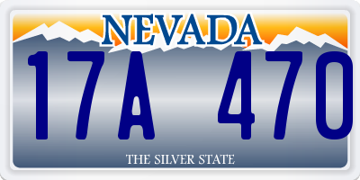 NV license plate 17A470